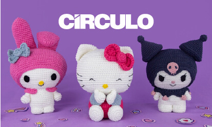 Hello Kitty de amigurumi da marca círculo